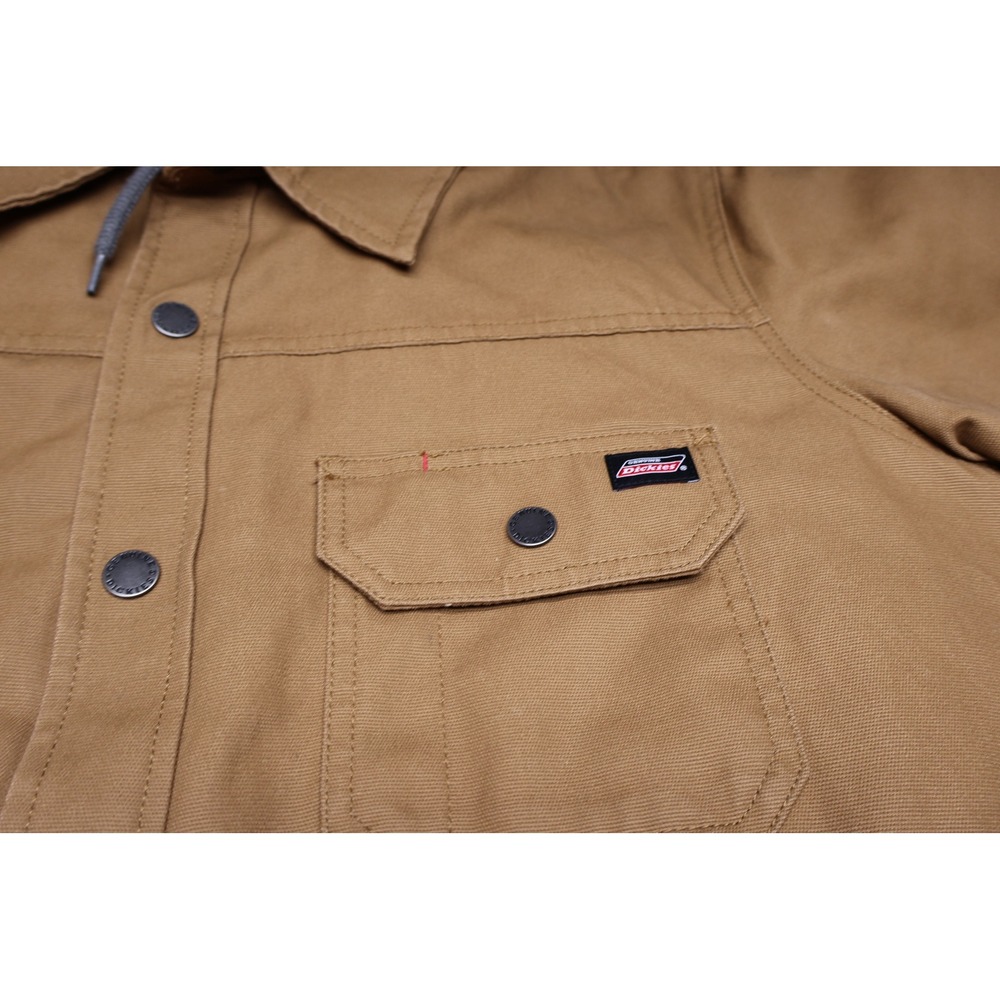Dickies Jacket Mens XL Brown Canvas Quilted Lining Rugged Durable Winter Utility - Picture 2 of 15